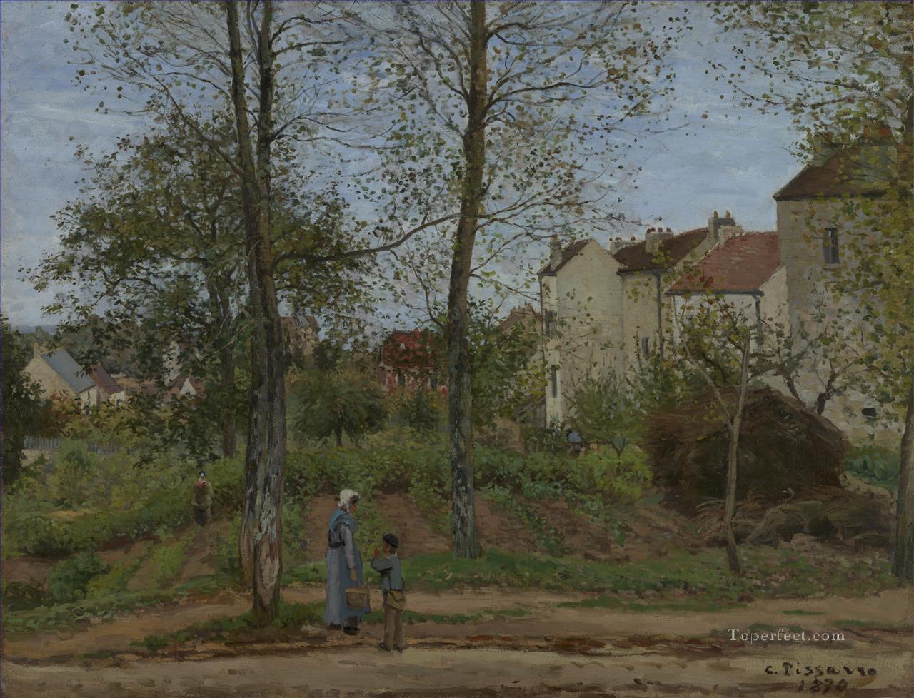 ルーブシエンヌ近くの風景 2 1870 カミーユ ピサロ油絵